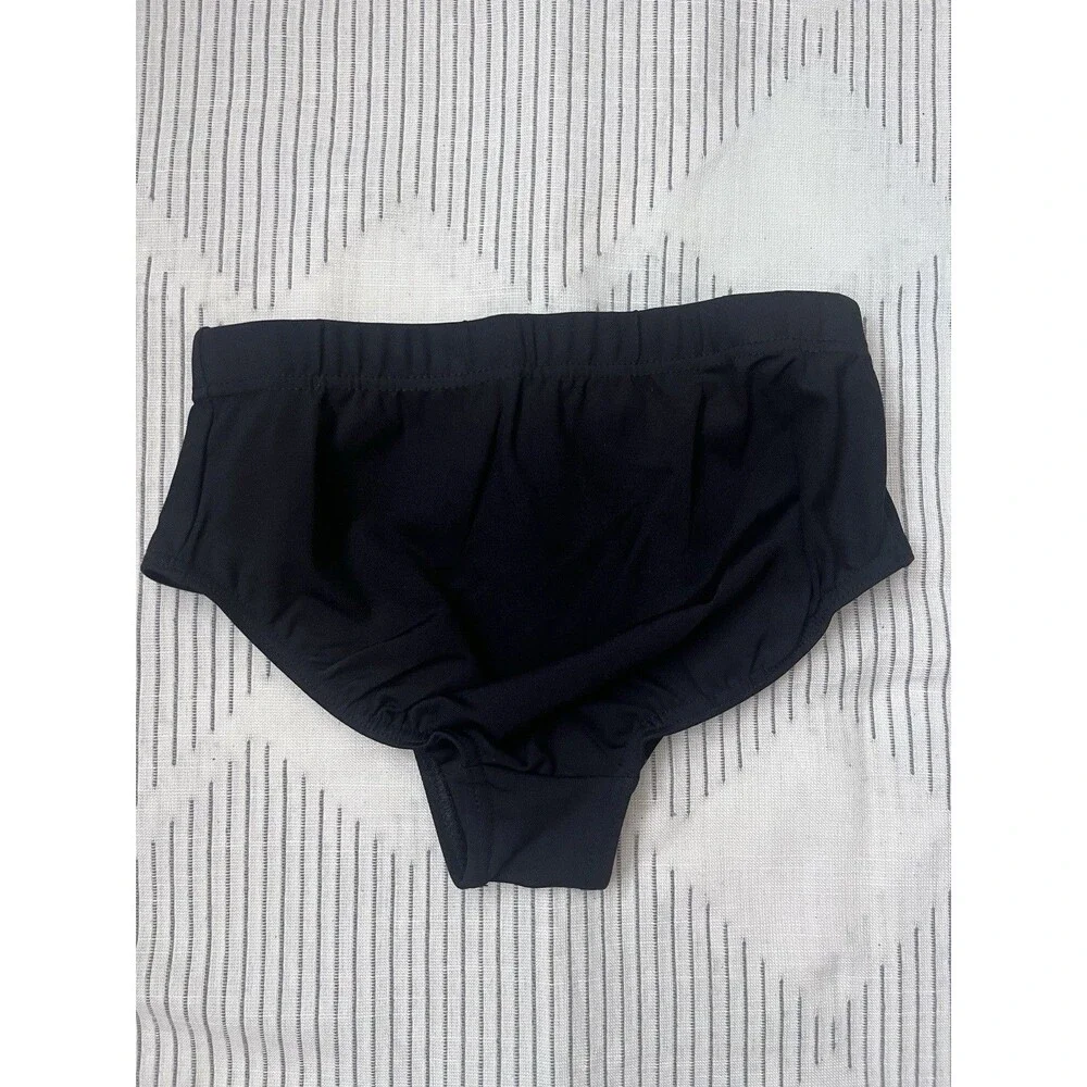 New Capezio Girls Brief Color Black Size Medium D25
